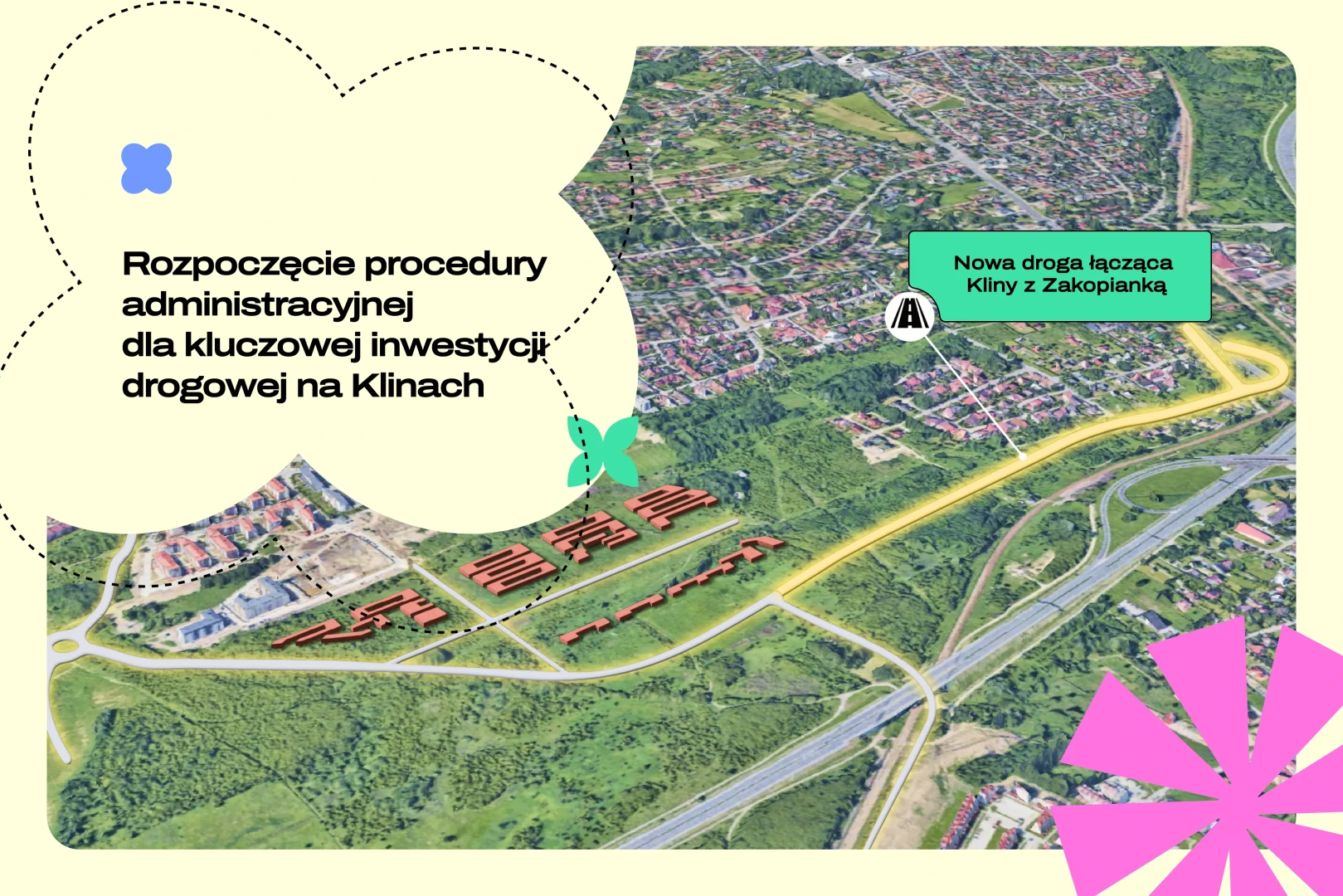 Rozpoczęcie procedury administracyjnej dla kluczowej inwestycji drogowej na Klinach